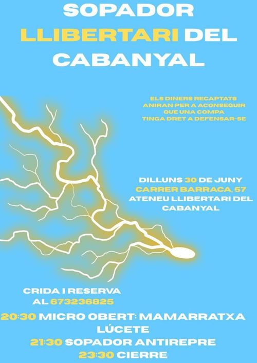 SOPADOR LLIBERTARI AL aCABANYAL!!!! 