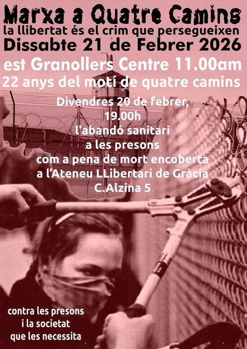 El abandono sanitario en las prisiones como pena de muerte encubierta. Xerrada i Sopador