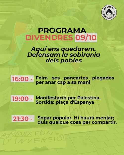 Programa Acampada 09/10