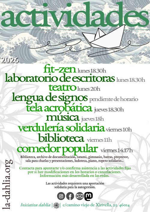 Actividades 2026-27