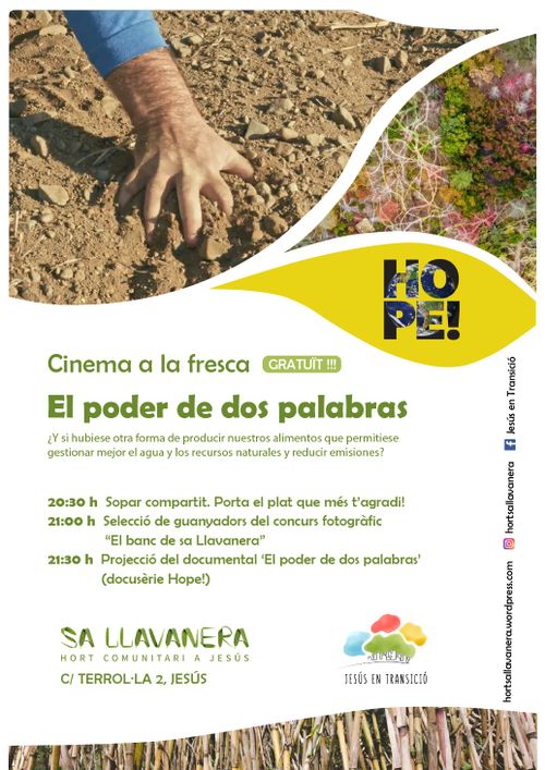 Cinema a la fresca: 'El poder de dos palabras' (docusèrie Hope!)