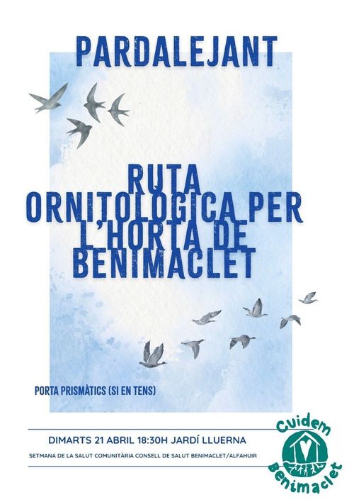 PARDALEJANT - Ruta ornitològica per l'horta de Benimaclet