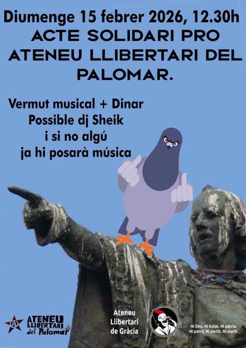 Acte Solidari per l'Ateneu Llibertari del Palomar