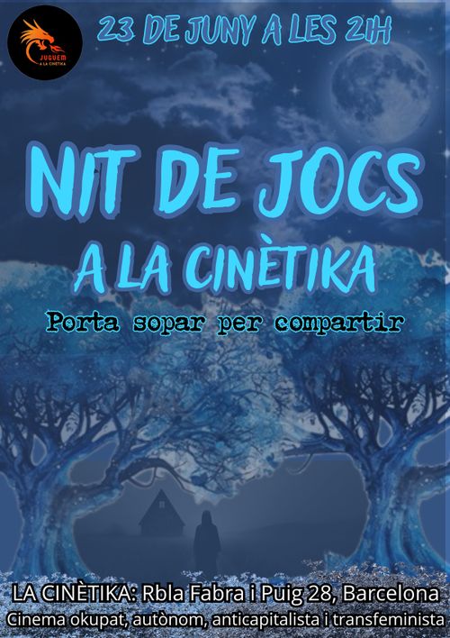 NIT DE JOCS A LA CINÈTIKA