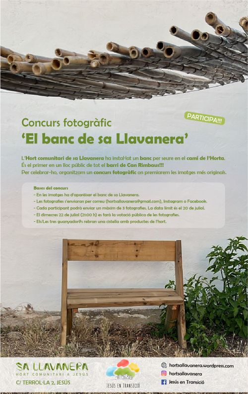 Concurs fotogràfic 'El banc de sa Llavanera'