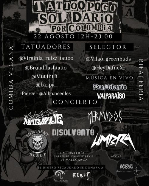 Tattoo Solidario con Colombia