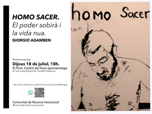 Taller de filosofia de la Comunitat de Recerca Vacacional sobre Homo sacer de Giorgio Agamben