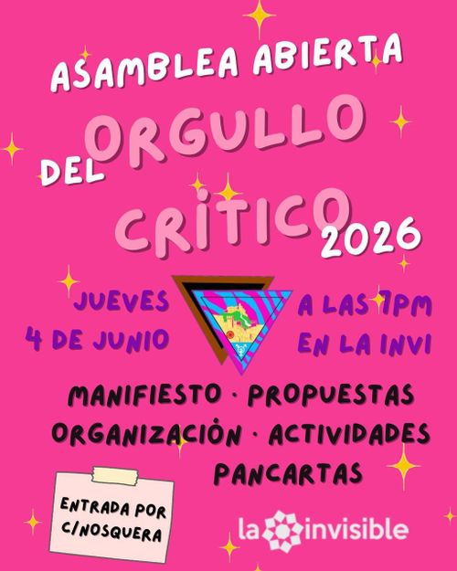 Asamblea abierta Orgullo Crítico Málaga - Hacia el 28J