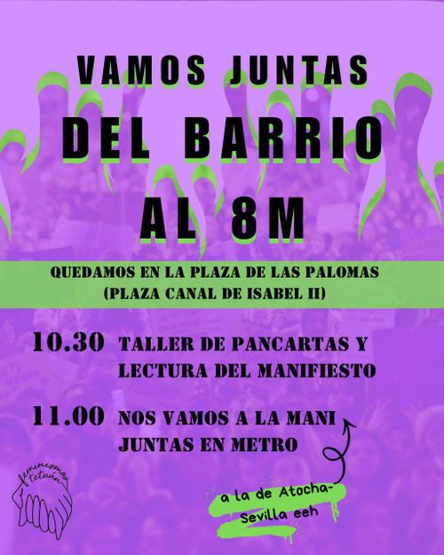 Marcha 8Marzo desde Tetuán