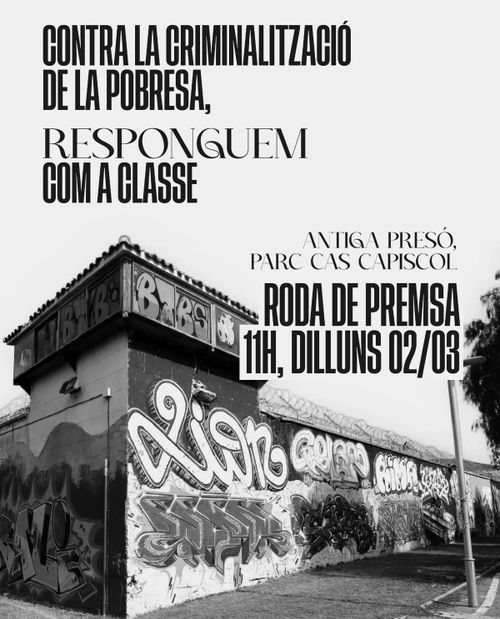 Roda de premsa: Antiga pressó de Palma