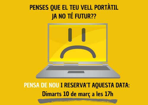 Recupera el teu ordinador vell! Taller allargascència + Install party