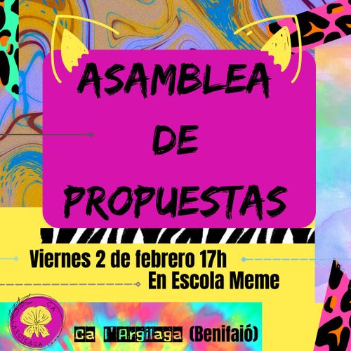 Asamblea de propuestas Ca l'Argilaga 