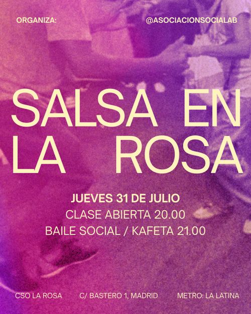 Clase abierta de salsa y baile social
