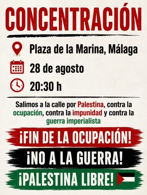 Concentración por Palestina