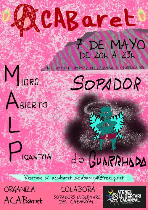 ACABARET: MICRO ABIERTO PICANTON + SOPADOR