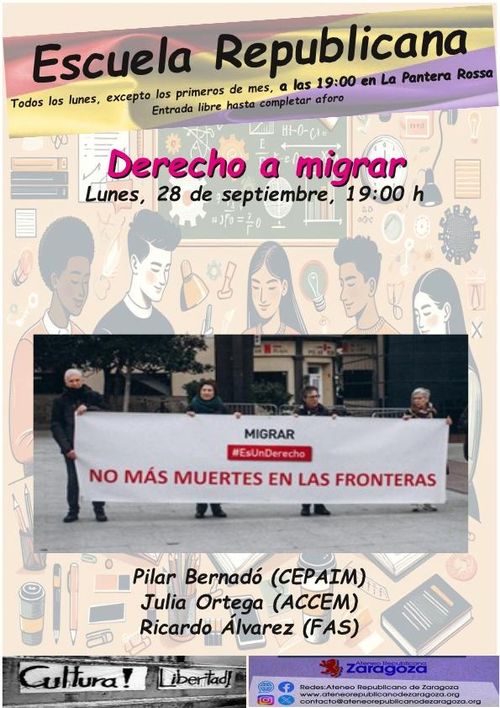 Escuela republicana: Derecho a migrar 