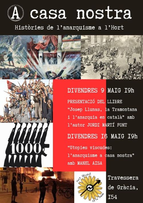 Presentació del llibre "Utopies viscudes: l'Anarquisme a casa nostra"
