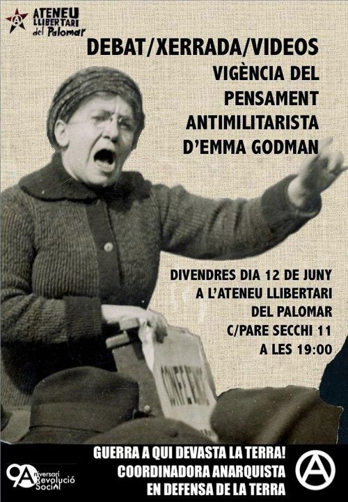 Vigència del pensament antimilitarista d'Emma Godman