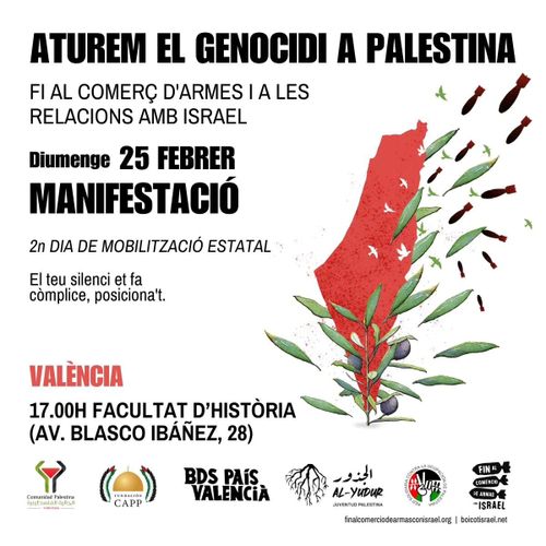 Aturem el genocidi a Palestina