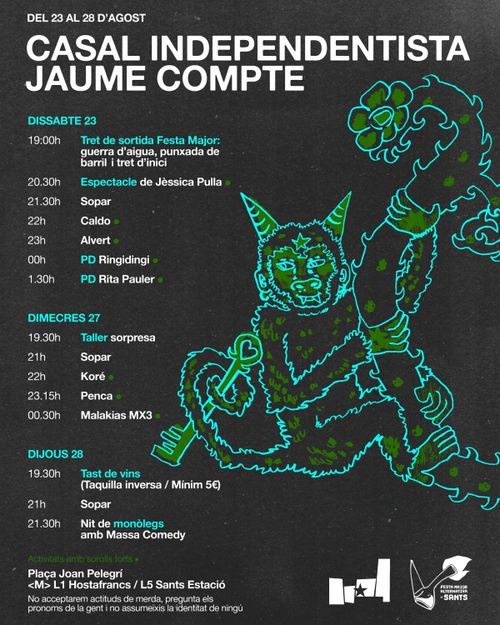 Cartell FMAS - Casal Independentista Jaume Compte