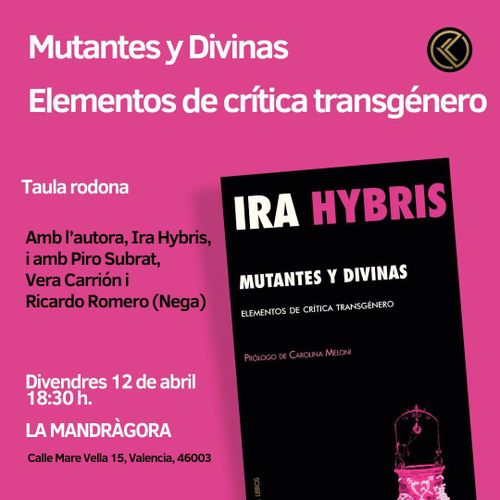 Presentació del llibre 'Mutantes y Divinas. Elementos de crítica transgénero'.