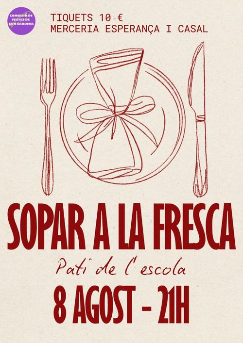 SOPAR A LA FRESCA PRE-FESTES