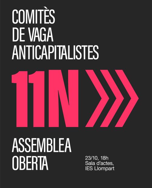 Assemblea oberta comités unitaris anticapitalistes 11N