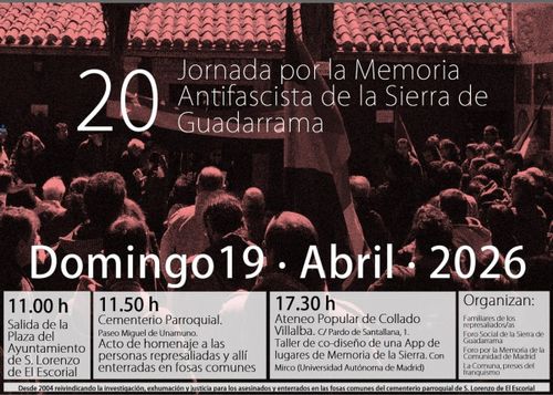 Jornada por la memoria antifascista en la Sierra de Guadarrama