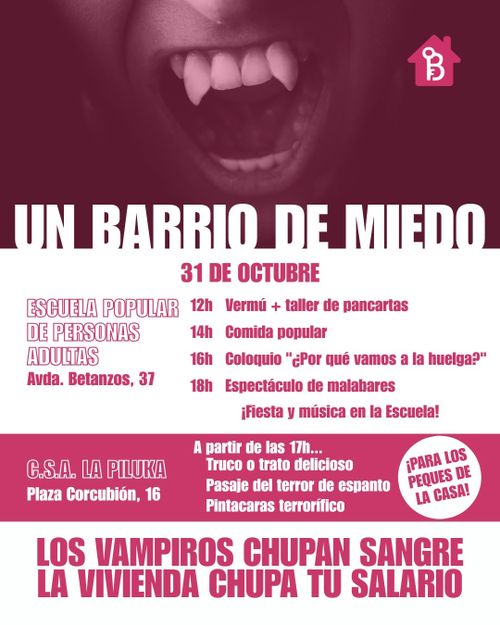 Un barrio de miedo. Los vampiros chupan sangre, la vivienda el salario