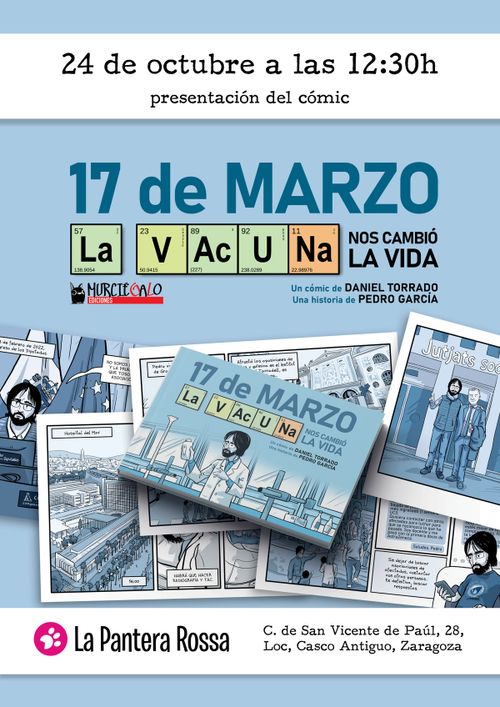 Presentación del cómic '17 de marzo. La vacuna nos cambió la vida' 