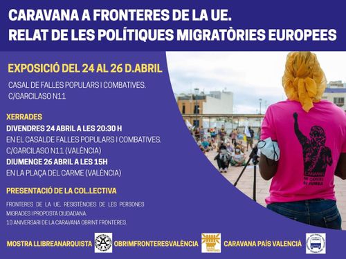Exposició: Caravana a fronteres de la UE. Relat de les polítiques migratories europees