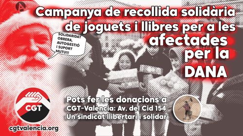 Campanya de recollida solidària de joguets i llibres per a les afectades per la DANA