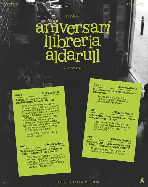 💥📚 Dissetè Aniversari Llibreria Aldarull 📚💥