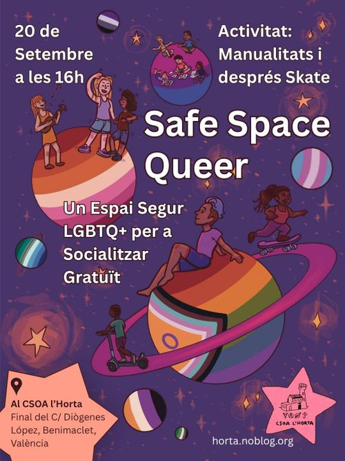 🌿 ESPAI SEGUR QUEER PER A SOCIALITZAR GRATUÏT🌿
