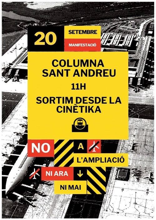 NO A L'AMPLIACIÓ, NI ARA NI MAI: COLUMNA DES DE SANT ANDREU