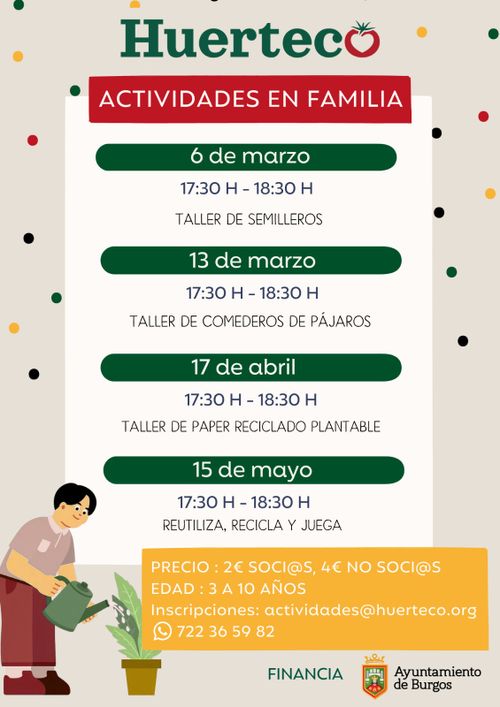 Huerteco ACTIVIDADES EN FAMILIA 