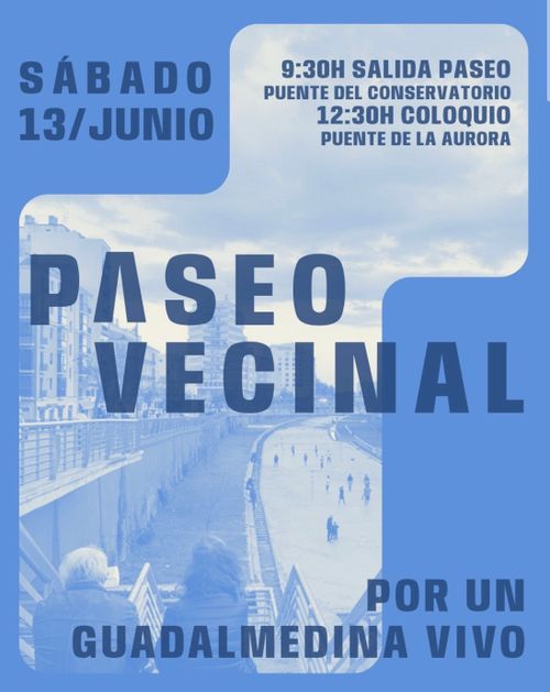 Paseo vecinal por un Guadalmedina vivo