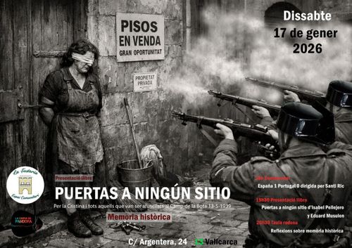 Memoria històrica: Presentació del llibre "Puertas a ningún sitio"