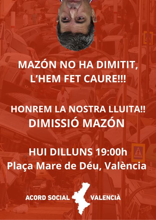 Concentració per la dimissió de Mazón