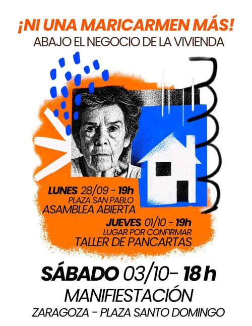 Ni una Maricarmen más ¡Abajo el negocio de la vivienda!