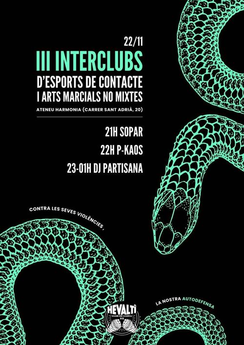 Cartell III Interclubs d'esports de contacte i arts marcials no mixtes
(Contigut a la descripció)