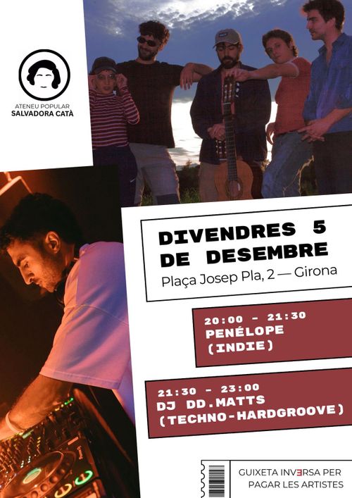 Concert de Penèlope + Dj  Dd. Matts