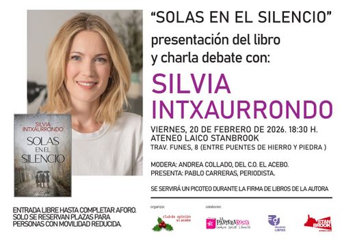 Charla–debate con Silvia Intxaurrondo.