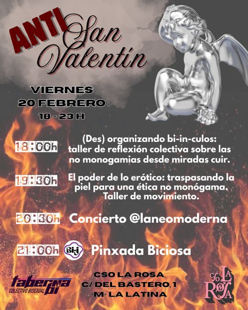 Evento Anti San Valentín del Colectivo Bisexual Taberna Bi