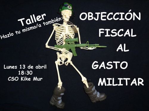 Taller OBjección Fiscal al Gasto militar