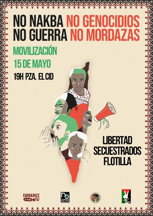 Movilización por la libertad de los secuestrados de la flotilla