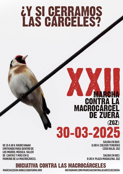 XXII Marcha a la macrocárcel de Zuera