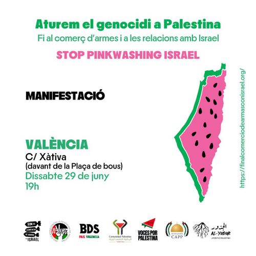 Sisena mobilització estatal per Palestina a València