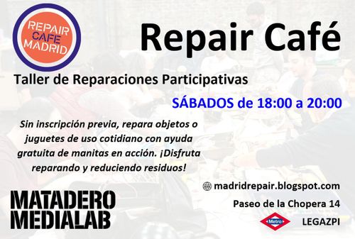 Taller de reparaciones participativas 'Repair Café'