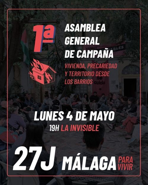 MÁlaga para Vivir: 1ª ASAMBLEA DE CAMPAÑA #HaciaEl27J